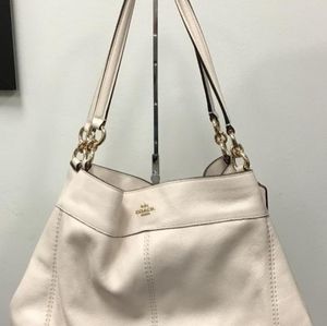 Large off white coach bag